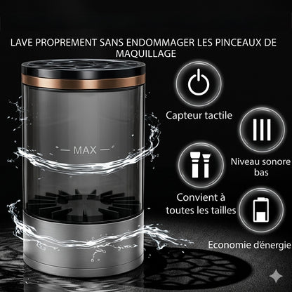 Nettoyeur de pinceaux maquillage automatique