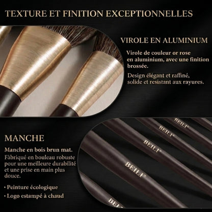 Set professionnel 10 pinceaux Beili –Vegan