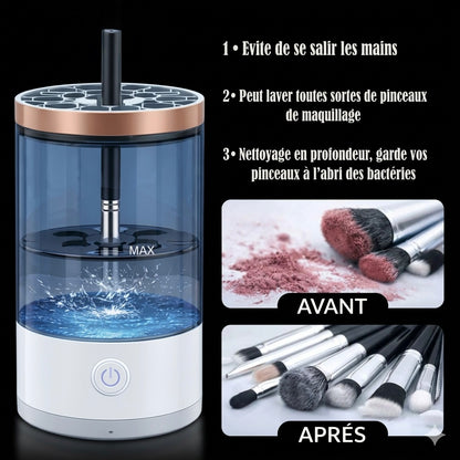 Nettoyeur de pinceaux maquillage automatique