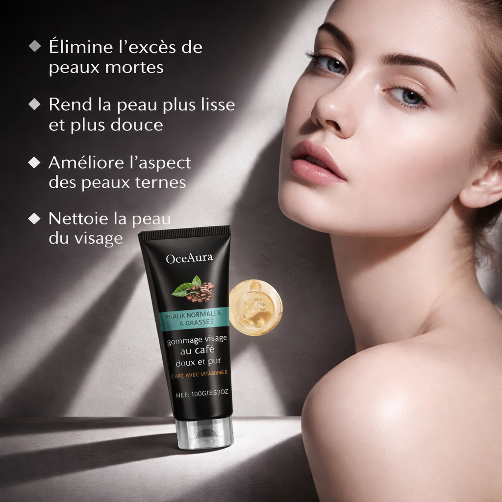Nettoyant visage OceAura caféine anti-points noirs
