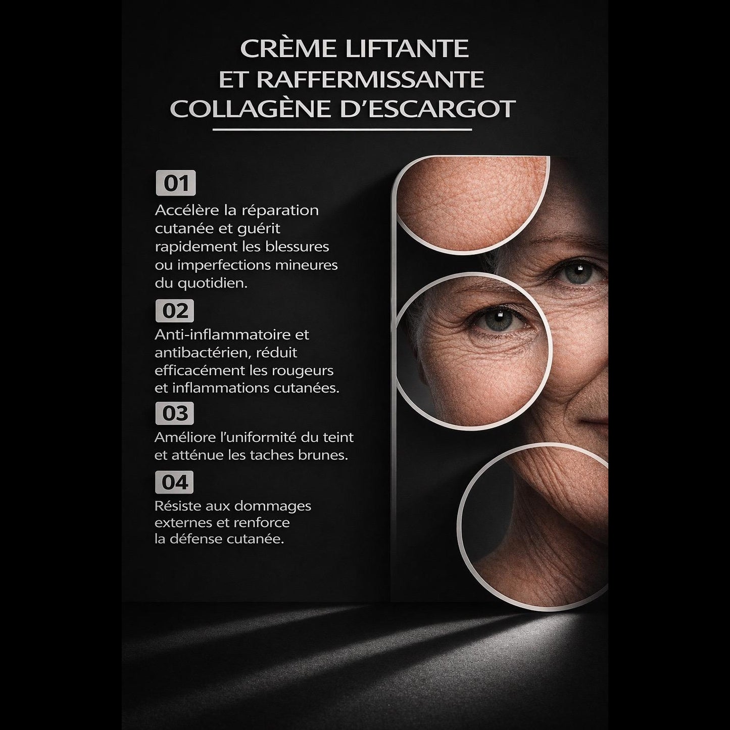 Crème raffermissante au collagène d’escargot