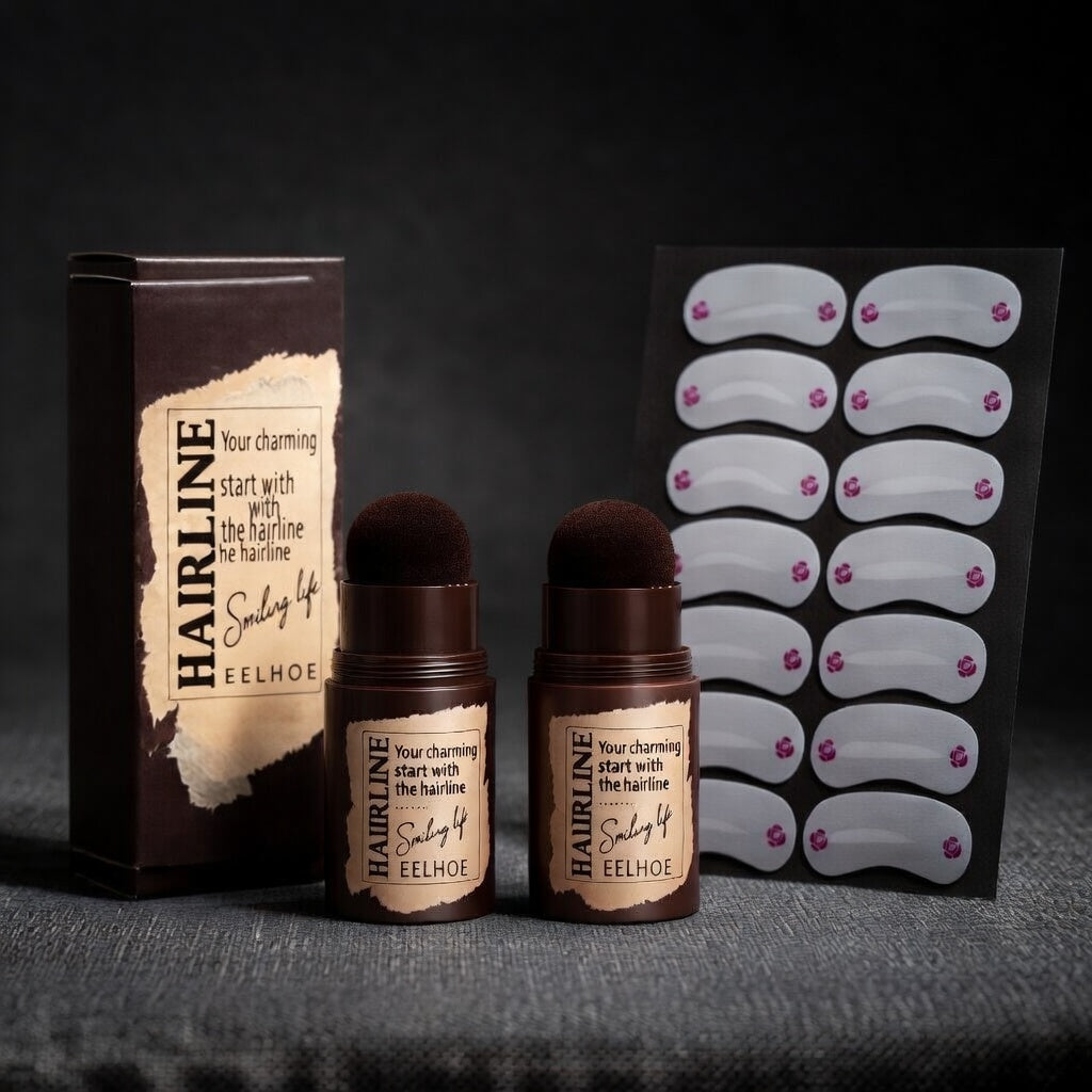 Kit sourcils avec tampon et pochoirs réutilisable