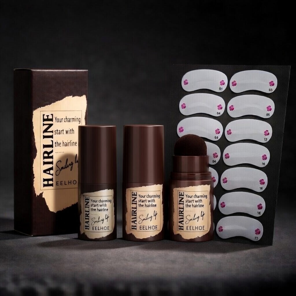 Kit sourcils avec tampon et pochoirs réutilisable